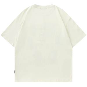 Camisetas para hombre, venta al por mayor, camiseta bordada de peso pesado, bordado impreso personalizado de alta calidad, patrón largo 3D de gran tamaño - Product Image 2