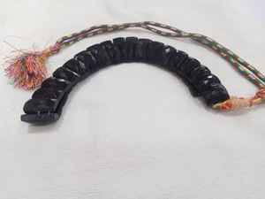 Collier à bavette en onyx noir naturel, collier égyptien Cléopâtre Collier à facettes en onyx - Product Image 3