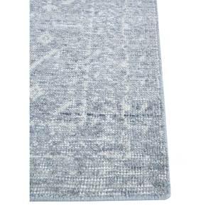 พรมขนสัตว์ถักมือ Erbe Blue รุ่น Gs-45 ลายเหรียญตรา สำหรับใช้ในบ้าน - พรมจาอีปุร์ สหรัฐอเมริกา - Product Image 4