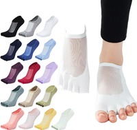 Chaussettes de sport Pilates pour femmes, antidérapantes en silicone, invisibles, 100 % coton tricoté, motif uni, haute qualité, ODM, collection Printemps