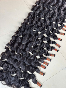 Capelli Umani Vergini di Alta Qualità Personalizzabili, Ondulati Naturali Remy, Super Double 100 <span class=keywords><strong>gr</strong></span>/confezione - Product Image 5