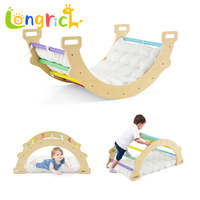 Structure d'escalade éducative en bois Montessori, triangle, arche, ensemble de jeu pour bébés et enfants, intérieur/extérieur, unisexe