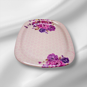 Fabricantes de bandejas de melamina ovaladas LOGO personalizado Bandejas rodantes de melamina de plástico Bandeja de servicio de melamina al por mayor - Product Image 2