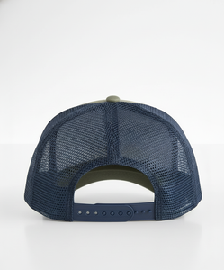 Gorra Trucker Premium Verde Oliva con Parche de Ancla |   Gorra de Béisbol Unisex Transpirable de Malla para Entusiastas del Aire Libre - Product Image 4