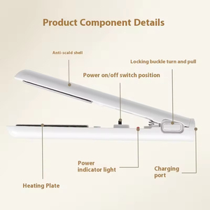 ที่หนีบผมอลูมิเนียมไฟฟ้าแบบ3-in-1, ที่หนีบผมตรงอเนกประสงค์แสดงอุณหภูมิ USB แบบเปียก - Product Image 3