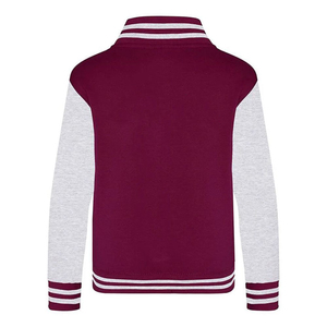 Vestes de sport pour enfants ajustées en couleur violette avec broderie personnalisée Vêtements d'hiver Vestes pour garçons Enfants - Product Image 4