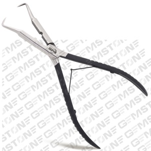 Pince à micro-perles en acier inoxydable pour extensions capillaires, outil de retrait de microlink, durable et réutilisable, usage commercial - Product Image 2