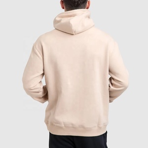 Logo personnalisé pour hommes 500gsm 100% coton sweat à capuche surdimensionné unisexe sans ficelle vierge poids lourd sweats à capuche personnalisés - Product Image 2