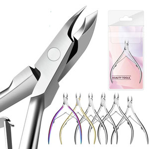 Pinces à cuticules en acier professionnelles manucure pédicure ensemble pour doigts et orteils coupe-ongles pour ongles incarnés outils à ongles - Product Image 5