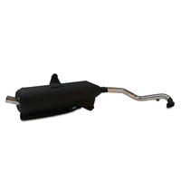 Tubo de escape universal para motocicleta, silenciador deslizable de acero inoxidable, soldado a mano, sistema de escape de alto rendimiento para motocicleta de calle