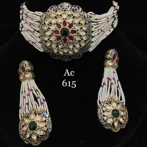 Collares de diseñador Kundan Vintage de lujo para novias Artesanía intrincada para bodas Festividades y ocasiones reales - Product Image 1