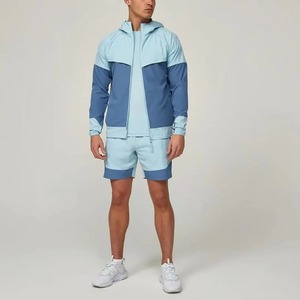 2025 último diseño gran oferta chaqueta cortavientos transpirable conjunto de dos piezas hecho en fábrica diseño de logotipo personalizado 100% algodón - Product Image 6