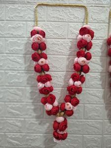 พวงมาลัยคู่ดูสง่างามสำหรับเจ้าสาวเจ้าบ่าววาร์มาลา/ไจมาลาสำหรับงานแต่งงานของตกแต่งเพดานดอกไม้ - Product Image 4