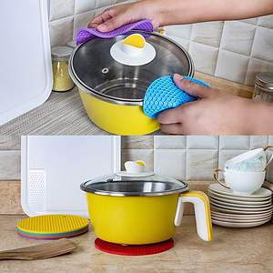 Premium HOTMATE 4-Piece Luxury Multi-Function Non-Stick Heat Resistant <b>Silicone</b> Cookware Set Induction Compatible for Hotels - Product Image 1