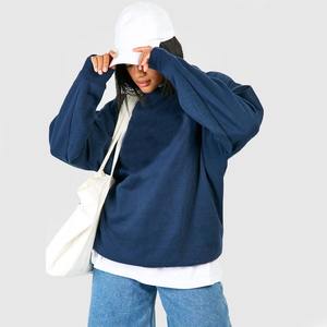 Sudaderas con Capucha Extra Grandes de Algodón Azul Personalizadas, Ecológicas, Transpirables, para Mujer, Talla Grande, Lisas, con Logotipo Personalizado - Product Image 5