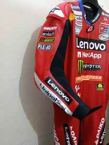 Traje de Carreras de Motociclismo de Cuero Rojo de una Pieza, Precio de Mayoreo, Ropa de Carreras de Motos y Automóviles, Traje de Motociclista Transpirable - Product Image 5