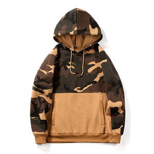 Veste décontractée à capuche pour homme, en coton 100%, camouflage brodé, hiver, grande taille, chaude - Product Image 2