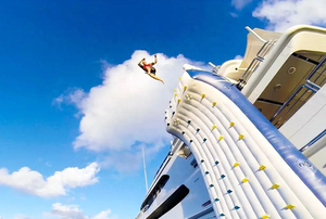 5m ngoài trời Tùy Chỉnh dành cho người lớn leo tường đá Inflatable du thuyền thuyền leo tường với grip handholds nước chơi thiết bị - Product Image 2