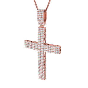 Venta al por mayor 14K oro real diamante colgante fino Rikhava diamantes colgante para boda compromiso moda colgantes encantos - Product Image 4