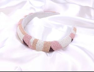 Bandeaux à la mode perlés et brodés à la main Bandeaux en tissu maigre confortables avec une usure facile et une coupe rembourrée douce - Product Image 3