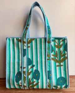 Sacs fourre-tout en coton indien faits à la main pour faire du shopping sacs à bandoulière - Product Image 3