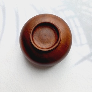 Cuenco de madera de Acacia para servir en la familia, tazón de arroz de madera Natural de Vietnam, vajilla hecha a mano ecológica para el hogar y restaurante - Product Image 3