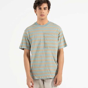Camiseta Casual de Manga Corta de Algodón Suave y Fibra de Bambú, Color Heather, con Logotipo Personalizado al por Mayor - Product Image 4