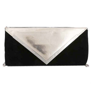 Bolso de mano de terciopelo para mujer (328) - Negro - Product Image 2