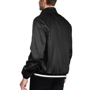 2025 nuevo estilo hombres satén chaqueta de invierno para hombres 2025 nuevo estilo prendas de vestir moda hombres Casual cremallera bombardero chaquetas - Product Image 2