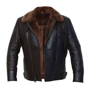 Chaquetas de Cuero Bomber Unisex de Piel de Oveja con Camuflaje, Formales, Último Modelo, Personalizadas, Premium, Transpirables, con Logotipo Frontal, Venta al por Mayor, OEM - Product Image 4