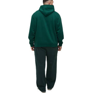 Sudadera con Capucha de Felpa de Algodón de Color Sólido para Hombre, Corte Holgado, con Logotipo Mínimo, para Proveedores de Ropa al por Mayor OEM - Product Image 2