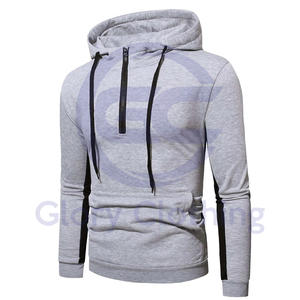 ผู้ผลิตเสื้อผ้า ราคาล่าสุด เสื้อฮู้ดดี้ผู้ชายแบบกันความร้อน ขายดีที่สุด ขายส่ง เสื้อฮู้ดดี้แบบเรียบ รับผลิตตามแบบ สีไม่ซีดจาง บริการ OEM - Product Image 1