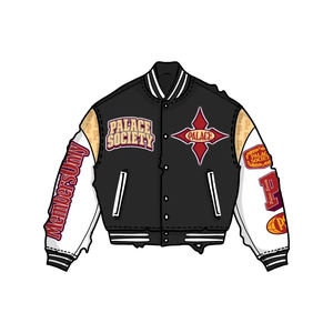 OEM personalizado al por mayor 100% chaqueta de béisbol de algodón hombres tamaño completo bordado bombardero vintage chaqueta de béisbol personalizado chaquetas universitarias - Product Image 2