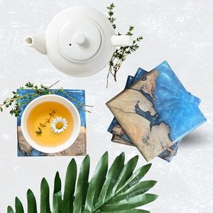 Durable and Stylish Wood <b>Epoxy</b> <b>Table</b> Coaster High Quality Mats & Pads for <b>Table</b> Protection Very Low Price - Product Image 6