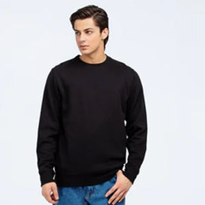 Sudadera de cuello redondo para venta al por mayor 100% de alta calidad OEM pulóver liso impreso logotipo personalizado sudaderas con capucha - Product Image 2