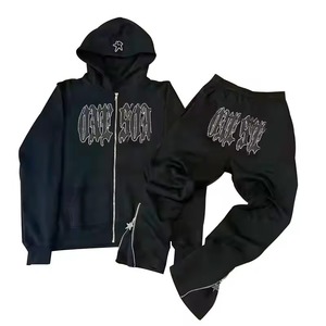 Survêtement en Coton Polaire Double Couleur pour Adultes, Confortable, Jogging, Entraînement, Confort, Sport, Patchwork, Unisexe, Grande Taille - Product Image 5