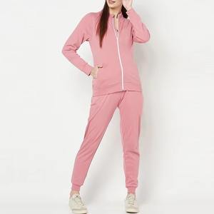 Casual <b>Ladies</b> Zipper Track Suit 2 Piece Set Female Fall 2026 Velvet Cotton Jacket And Big Pocket Set <b>Velour</b> <b>Tracksuit</b> For Women - Product Image 4