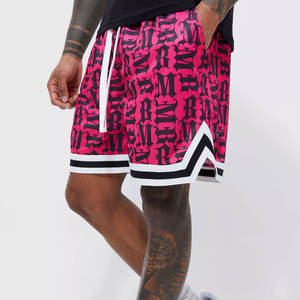 Pantalones cortos de baloncesto de poliéster para hombre con bolsillos Premium Summer Printed Graphics Streetwear Workout Fitness Gym Shorts al por mayor - Product Image 1