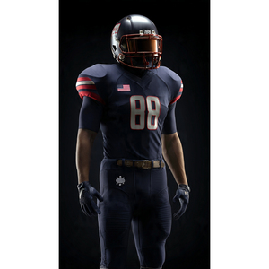 Uniforme de football américain OEM de haute qualité, maillot et pantalon de football américain, entraînement de football, maillot américain unisexe - Product Image 1