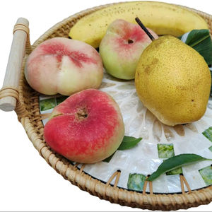 Plateau de service en rotin fait main, plateau de service en rotin naturel, plateau de service en rotin tressé, plateau en rotin pour servir le café dans la cuisine - Product Image 1