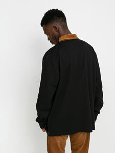 Sudadera de cuello polo desgastado de algodón 100% Premium para hombre-Estilo vintage con estampado en relieve de logotipo personalizado - Product Image 4