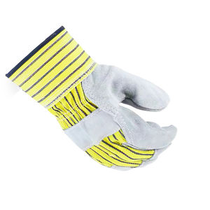 Factory Made Solid Color Working Gloves High Quality Best Selling Non-slip Leather Made Working Gloves <b>Safety</b> Working Gloves - Product Image 4