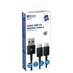 Manette de jeu et joystick USB-C double noir de 2 m pour PlayStation 5 Modèle 90531 - Product Image 2