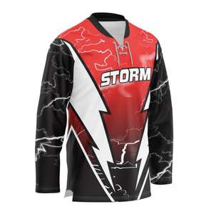 Nuevo Estilo, Servicio OEM, Jersey de Hockey sobre Hielo Profesional Personalizado, 100% Poliéster de Malla, Impresión por Sublimación, Nombre/Logotipo del Equipo Personalizado, Unisex - Product Image 3