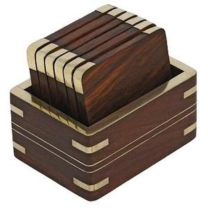 Posavasos de madera de acacia personalizado al por mayor de fábrica, posavasos de madera de nogal, posavasos de haya para mesa de té y café, mantel para uso en la cocina - Product Image 4