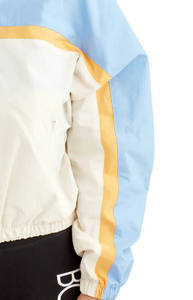 Chaqueta cortavientos informal de talla grande para mujer, impermeable, transpirable, con capucha, cierre de cremallera personalizado, tela tejida a prueba de viento, talla XL - Product Image 4