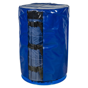 Copertura in PVC impermeabile per barili da 200 litri, blu - Product Image 3