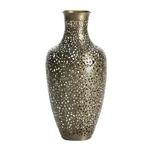 Florero de metal de lujo premium para decoración de interiores del hogar, hecho a mano, moderno, decoración para el hogar, Zahid Exports - Product Image 1