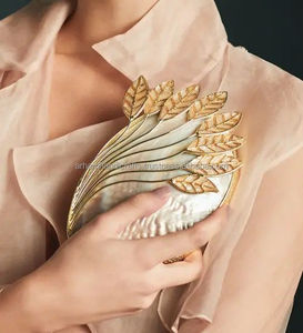 Summer Vintage Luxury Ladies Handbag Unique Quality Nacre Beaded Work Stone Pattern for Wedding Party - Product Image 2