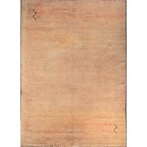 Alfombra de Lana Estilo Kilim Nuray de Gran Tamaño, Anudada a Mano en Color Rojo Anaranjado Sólido para Entrada, Pasillo, Rectangular 9x12-Pae-4566 - Product Image 1